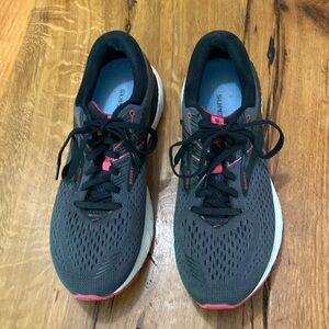 Brooks Adrenaline Superfeet Charcoal and Pink Athletic Shoes, Size 10